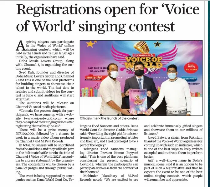 Gulf Times Voice of World May 2021