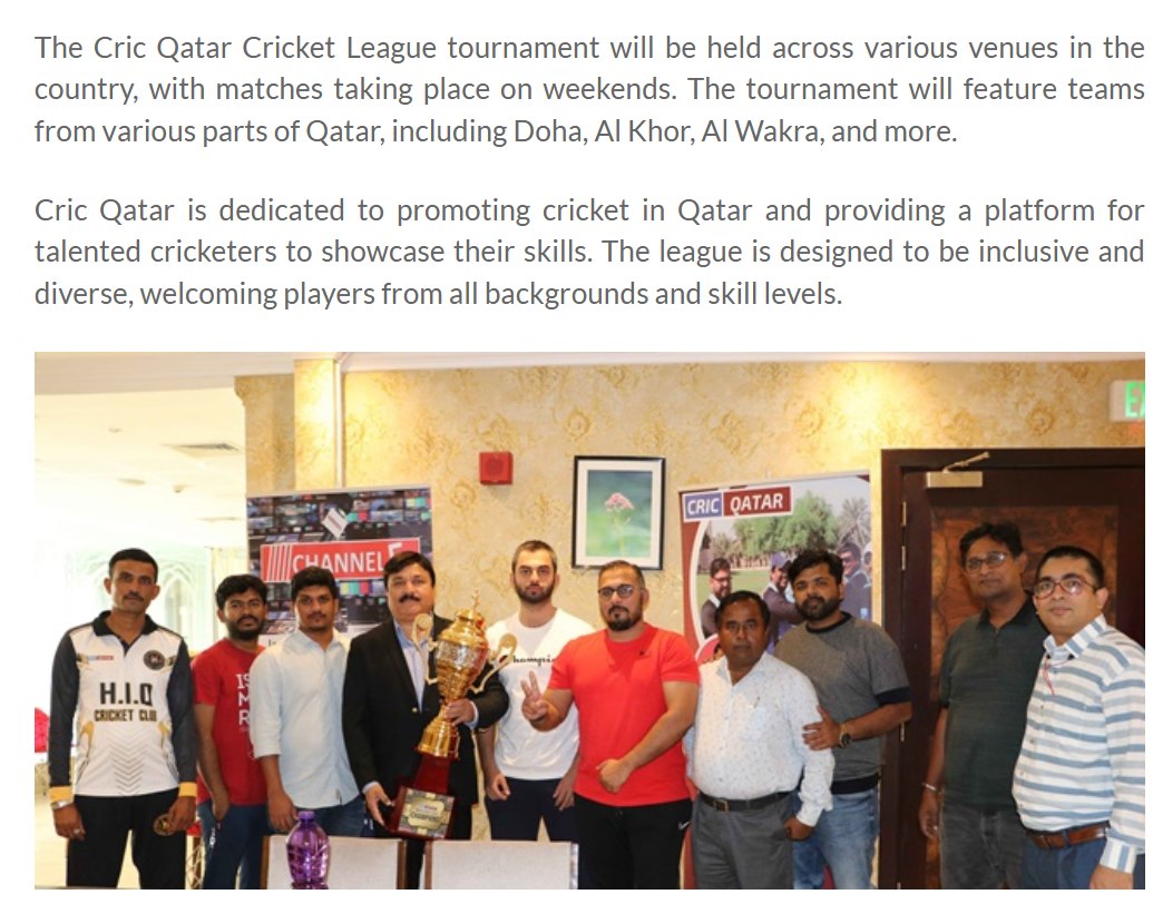 Peninsula Cric Qatar Apr 2023