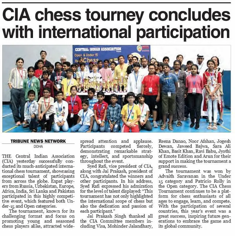 Qatar Tribune CIA Independence Day Aug 2025